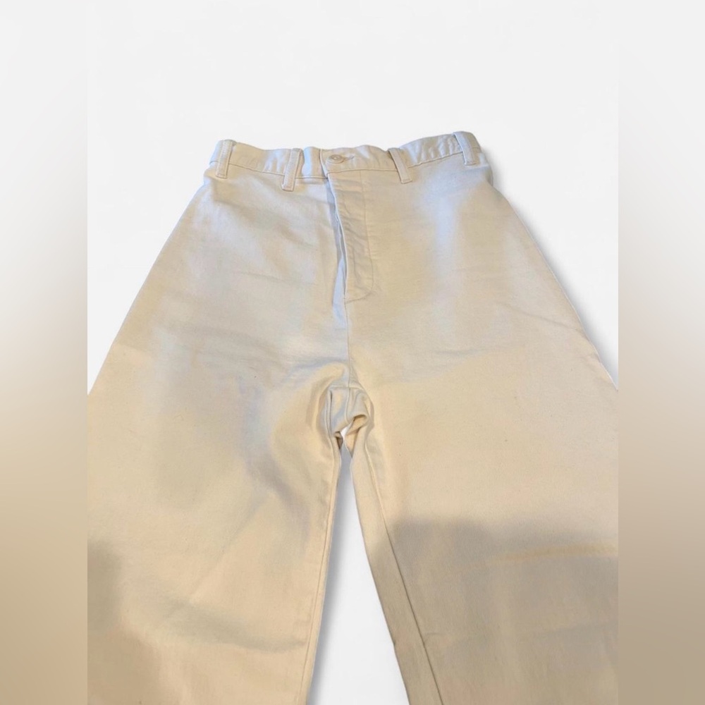 THE GREAT Wide Leg White Jeans